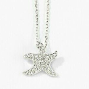 Touchstone Crystal Tiny Sea Star Necklace